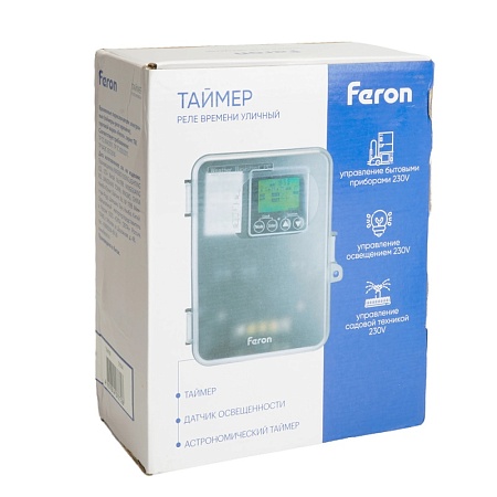 Таймер (реле времени) Feron TM101 13800W двухзонный - фото