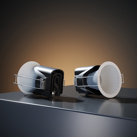 Светильник встраиваемый светодиодный Arco 12W 3000K белый IP44 15274/LED Elektrostandard - фото