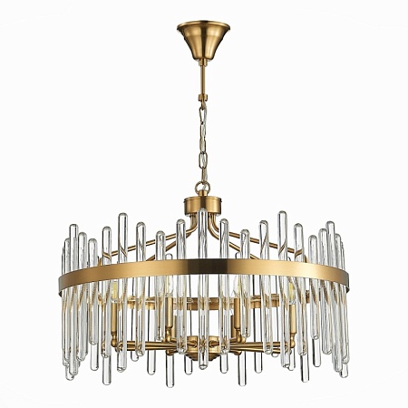 Светильник подвесной ST-Luce Латунь/Латунь, Прозрачный E14 8*40W SL1167.303.08 - фото