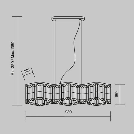 Подвесной светильник Maytoni Dune DIA005PL-06G - фото