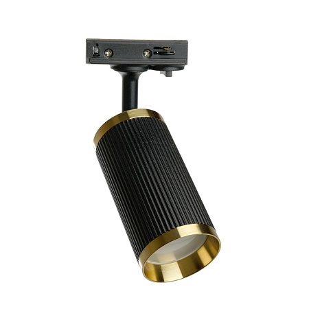 Светильник Feron AL174 трековый однофазный на шинопровод под лампу GU10, черный античное золото - фото