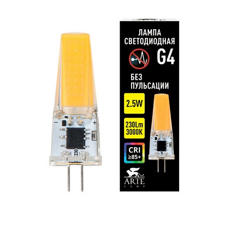 Светодиодная лампа Arte Lamp LUGO Капсульная 2.5W 240Lm 3000К G4 A0425-3K - фото