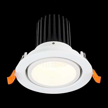 Св-к встр. Белый LED 1*10W 4000K 750Lm Ra>90 38° IP20 D102xH85 170-240V ST705.548.10 - фото