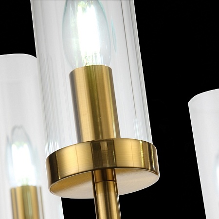 Люстра подвесная ST-Luce Латунь/Латунь, Прозрачный E14 5*60W SL1159.303.05 - фото