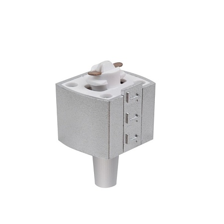 Basic System Коннектор для  шинопровода серебро TRLM-1-CH - фото