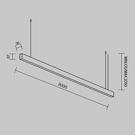 Линейный светильник Technical LL312048 - фото