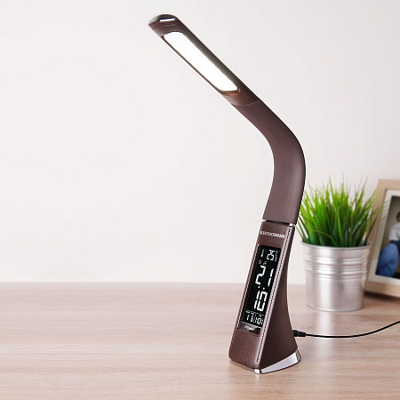 Настольный светодиодный светильник Elara коричневый TL90220 Elektrostandard - фото