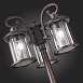 Светильник уличный наземный ST-Luce Темный кофе/Прозрачный, Темный кофе E27 3*100W SL080.425.03 - фото