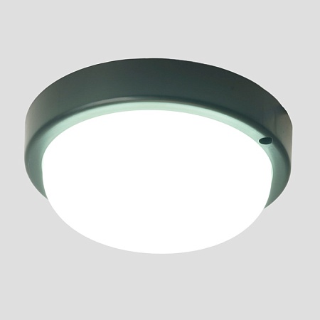 Светильник светодиодный пылевлагозащищённый Feron AL3005 в пластиковом корпусе 18W 6500K 220V IP65 черный - фото