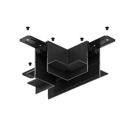 TR2113-BK Коннектор трека SMART для ГКЛ , \"Т\" образный, механический , черный. - фото