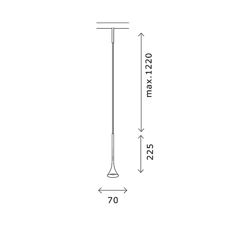 Магнитный трековый светильник Черный LED 1*5W 3000K Lm Ra>90 IP20 D70xH225 24V ST688.436.05 - фото