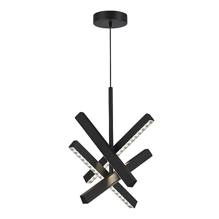 Светильник подвесной ST-Luce черный/прозрачный LED 1*43W 4000K SL1018.413.04 - фото