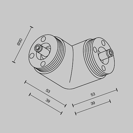 Комплектующие для систем освещения с токоведущими элементами Technical CA014CL-B - фото