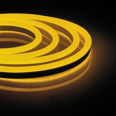 Cветодиодная LED лента Feron LS720 неоновая, 120SMD(2835)/м 9.6Вт/м  50м 220V IP67, желтый - фото