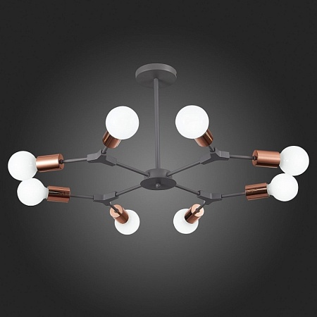 Светильник потолочный Серый, Розовое золото E27 8*60W SLE106403-08 - фото