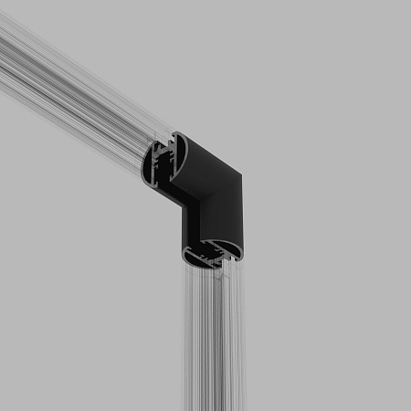 Mini Magnetic Коннектор угловой внутренний для накладного шинопровода Round черный 85216/00 Elektrostandard - фото