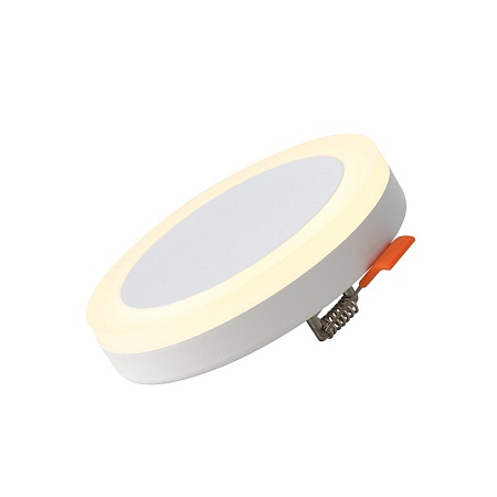 Светильник встраиваемый Белый LED 1*6W 3000K 468Lm Ra>80 120° IP20 D110xH20 170-240V ST104.502.06 - фото