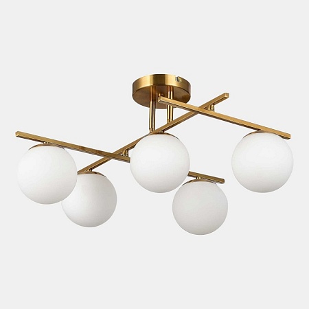 Светильник потолочный Латунь/Белый E14 5*40W SLE1195-302-05 - фото