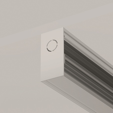 Заглушки к накладному шинопроводу Exility 2шт белый - фото