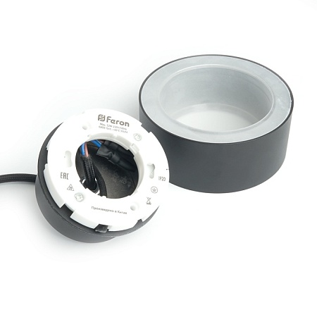 Светильник потолочный Feron HL3678 Barrel AURA levitation 12W, 230V, GX53, чёрный, на подвесе 1,7 м - фото