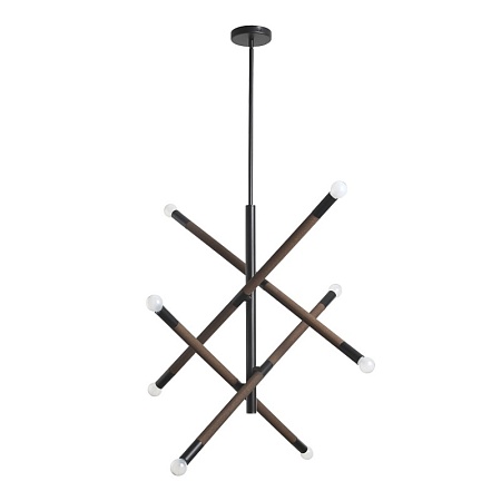 Светильник подвесной ST-Luce Черный, Коричневый E14 8*40W SL6226.403.08 - фото