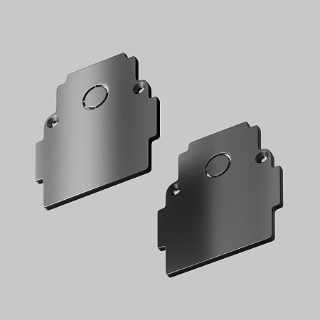 Заглушки к встраиваемому шинопроводу Gravity 2шт черный - фото