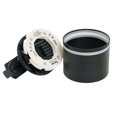 Светильник Feron AL163 трековый однофазный на шинопровод под лампу GX53, черный - фото