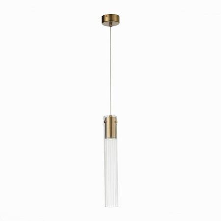 Подвес ST-Luce Латунь/Прозрачный GU10 1*5W SL1229.303.01 - фото