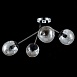 Светильник потолочный Хром, Черный/Дымчатый E14 4*40W SLE106002-04 - фото
