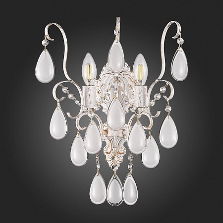 Светильник настенный Золотистый/Белый матовый E14 2*60W SLE160301-02 - фото