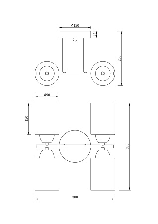 Люстра Freya FR5129PL-04W - фото