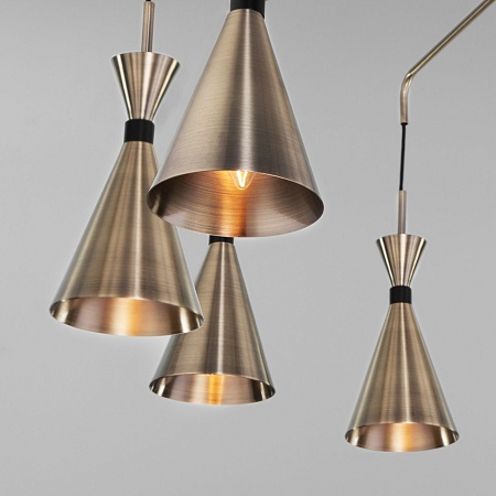 Потолочный светильник Bogate's 316/10 латунь / черный - фото