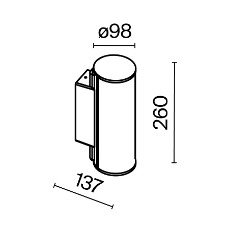 Настенный светильник (бра) Outdoor Rock O434WL-L12GF3K - фото