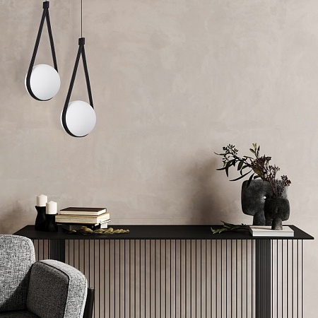 Светильник подвесной ST-Luce Черный/Белый E27 1*60W SL2002.413.01 - фото