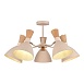 Светильник потолочный Бежевый/Бежевый, Светлое дерево, Золотистый E14 5*40W SLE1256-502-05 - фото
