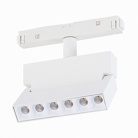 Магнитный трековый светильник белый LED 1*6W 4000K 532Lm Ra>80 36° IP20 L120xW22xH134 4 ST362.546.06 - фото