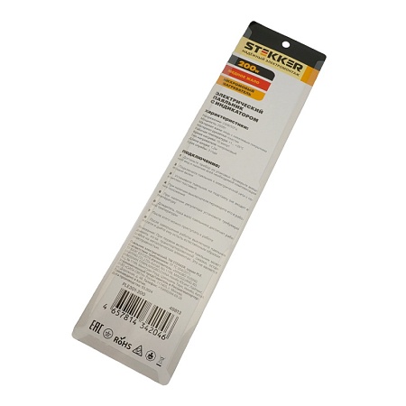 Паяльник с индикатором  200W, нихромовый нагреватель, долговечное жало, 230В, STEKKER  PLE301-200 - фото