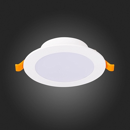 Св-к встр. Белый LED 1*8W 3000K 640Lm Ra80 110° IP20 D120xH30 220-240V ST210.538.08 - фото