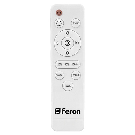 Светодиодный управляемый светильник накладной Feron AL5200 DIAMOND тарелка 36W 3000К-6000K белый - фото