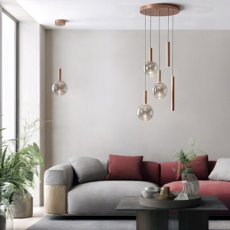 Потолочный подвесной светильник Denkirs DK6531-CO - фото