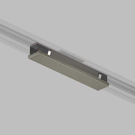 TR5722-DN Электрический коннектор прямой для трека SHINE BASE, 48V DC, IP20, темный никель, алюминий - фото
