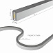 Светодиодный гибкий неон 220 В 9.6 Вт/м 120 Led/м 2835 IP67, односторонний красный, 50 м Гибкий неон 220V 9,6W 120Led 2835 IP67 односторонний красный, 50м Elektrostandard - фото