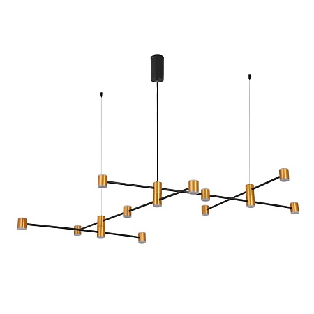 Светильник подвесной ST-Luce Золотистый, Черный/Белый LED 22*3W 3000K SL1596.423.22 - фото