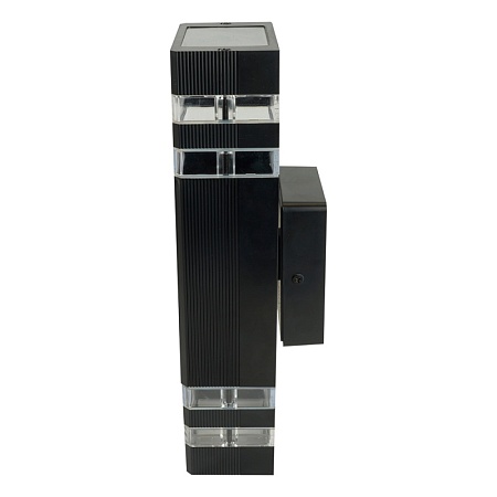 Светильник садово-парковый  Feron.ONE DH0807-P, на стену вверх/вниз,  2*GU10 220-240V, черный пластик - фото