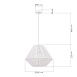 Светильник подвесной белый/белый E27 1*40W SLE6025-503-01 - фото