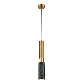 Светильник подвесной ST-Luce Латунь/Латунь, Зеленый GU10 1*5W 4000K SL1192.363.01