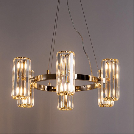 Подвесная люстра Arte Lamp SANTORINI A1049SP-12GO - фото