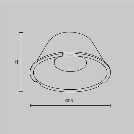 Линза ⌀60mm 60°   для Focus Led 20Вт - фото
