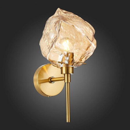 Бра ST-Luce Латунь/Янтарный E14 1*40W SL1175.301.01 - фото