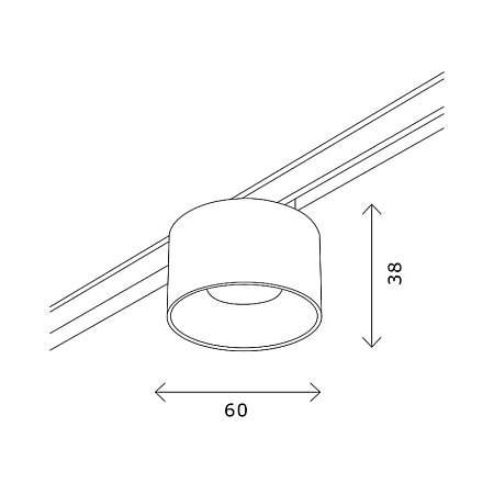 Трековая система St Luce магнитная чёрная 400 TS-D-400-ST669.436.05
